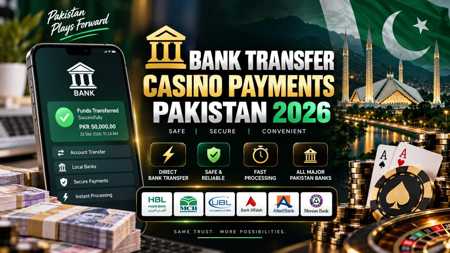 Bank Transfer Casino Payments Pakistan 2026 featured guide